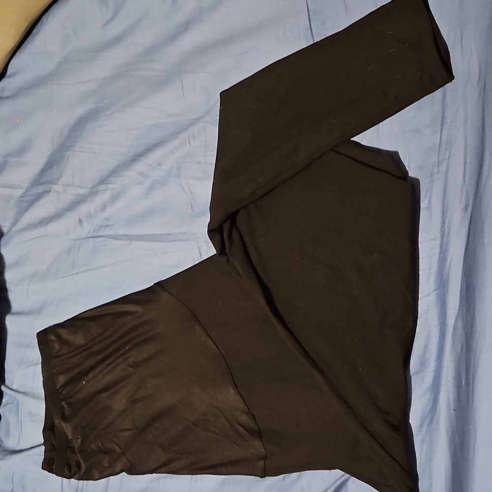 Felina Black Maternity Full Panel Leggings XXL